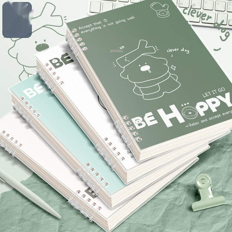 Kawaii Spiral Notebook – Detachable Coil Student Notepad A5/B5 | Frosted Cover