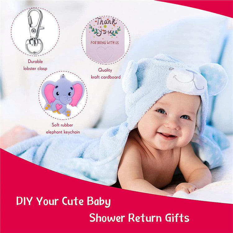 Elephant Party Theme Birthday Decoration Suit – Baby Shower & Kids Birthday Scene Layout Kit