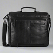MET Premium Leather Laptop Bag. Messenger Briefcase with Detachable Shoulder Strap