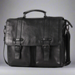 MET Premium Leather Laptop Bag. Messenger Briefcase with Detachable Shoulder Strap