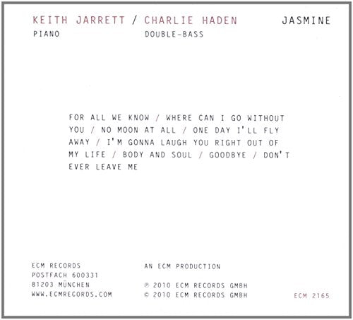 Keith Jarrett & Charlie Haden / Jasmine - CD (Used)