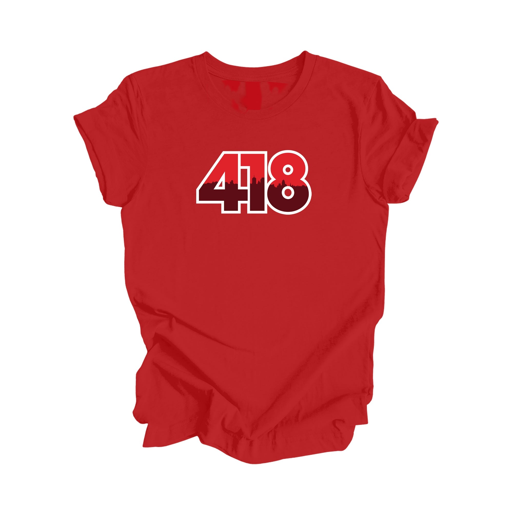 418 Quebec City Quebec Canada Area Code City Skyline Gift - Unisex T-Shirt - Inspired X