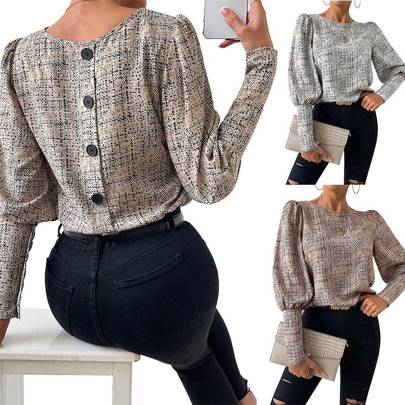 Fashionable Elegant Retro blouse top For Women