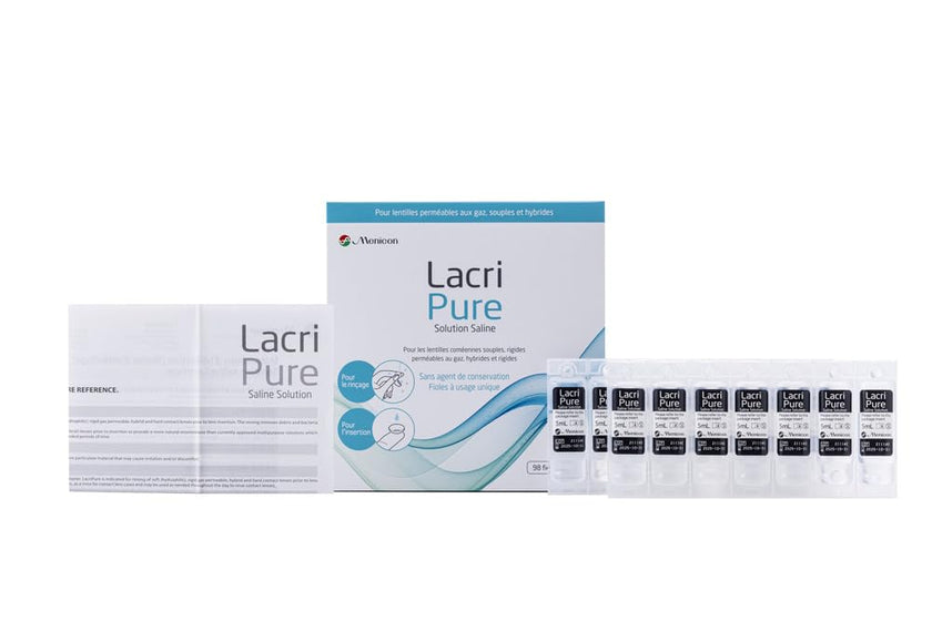 LacriPure Saline Solution 98x5ml vial Box 🍁 All In One Marketplace Canada
