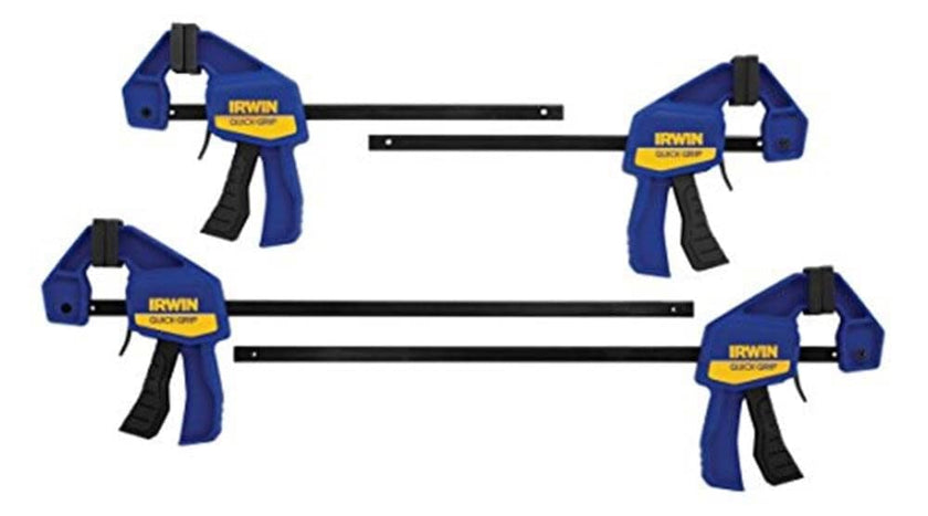 IRWINQUICK-GRIPOne-Handed Mini Bar Clamp 4 Pack, (2) 6