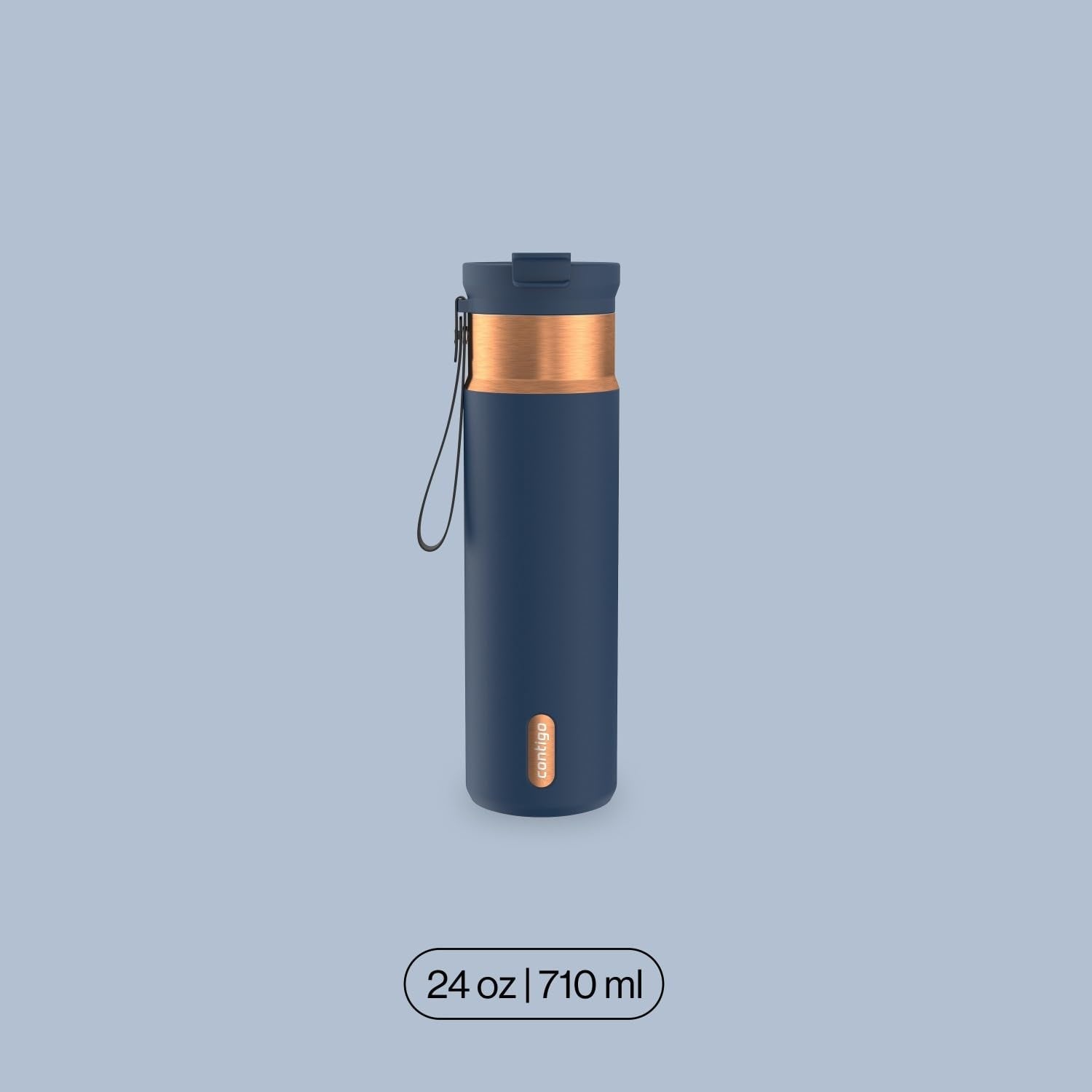Contigo DualSip 24 oz Water Bottle w/Carry Strap & 2-Way Lid (Drink from Straw or Spout) | Vacuum-Insulated Stainless Steel for Cold Drinks | 100% Leakproof | BPA & Lead-Free | Dishwasher Safe 🍁 All In One Marketplace Canada