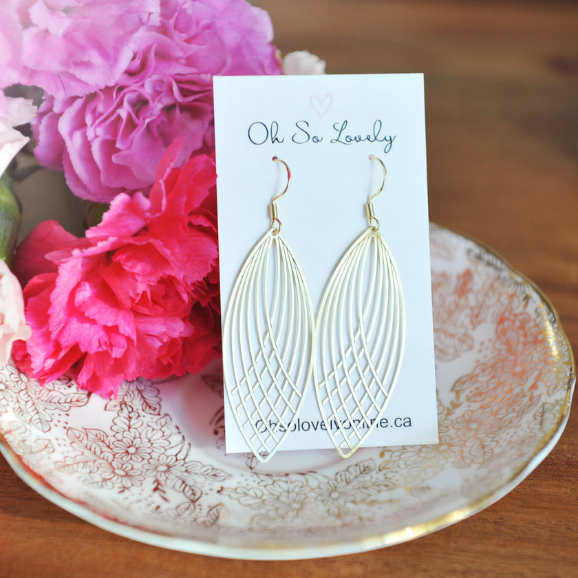 Havana Brass Drop Earrings