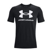 Under Armour Men's Sportstyle Logo Short Sleeve T Shirt, (001) Black / / White, Small 🍁 All In One Marketplace Canada