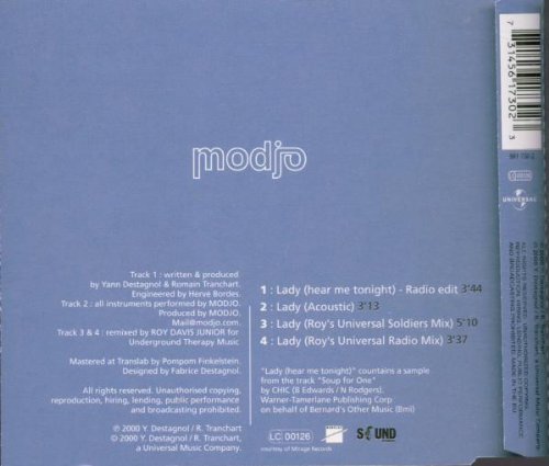 Modjo / Lady (Hear Me Tonight) - CD (Used)