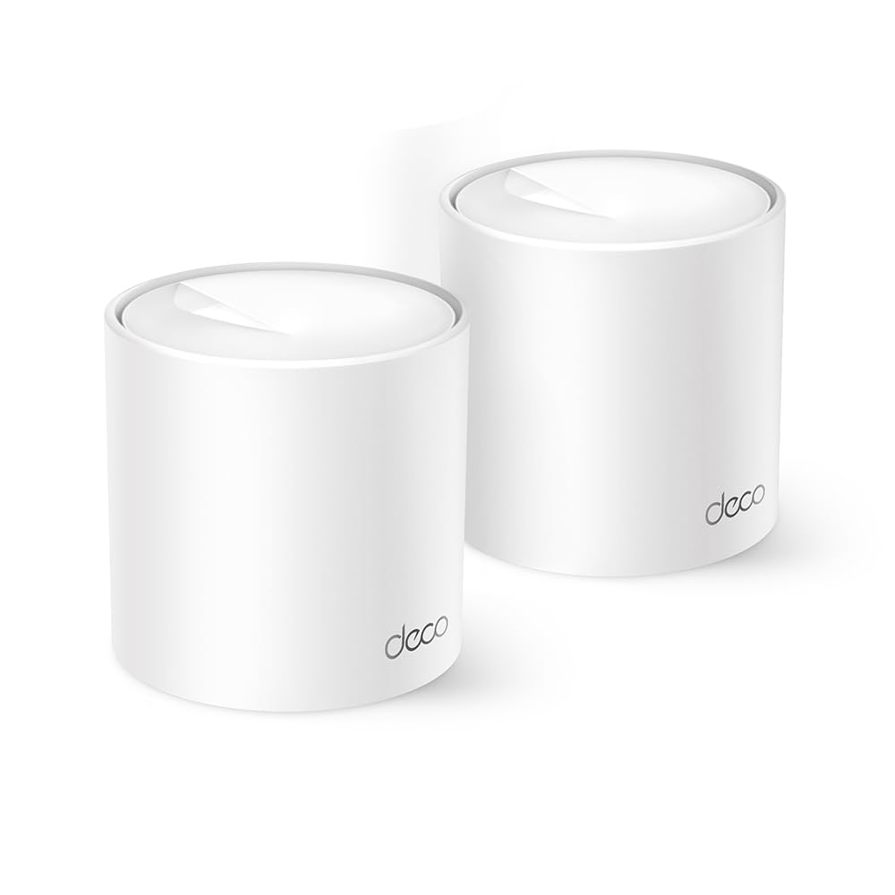 TP-Link AX1500 Dual-Band WiFi 6 Mesh System Deco X10 (2-Pack) - Supports Internet Plans up to 1.5 Gbps, Covers up to 3,900 Sq. Ft., 2X Gigabit Ports per Unit, AI Mesh, Parental Controls 🍁 All In One Marketplace Canada