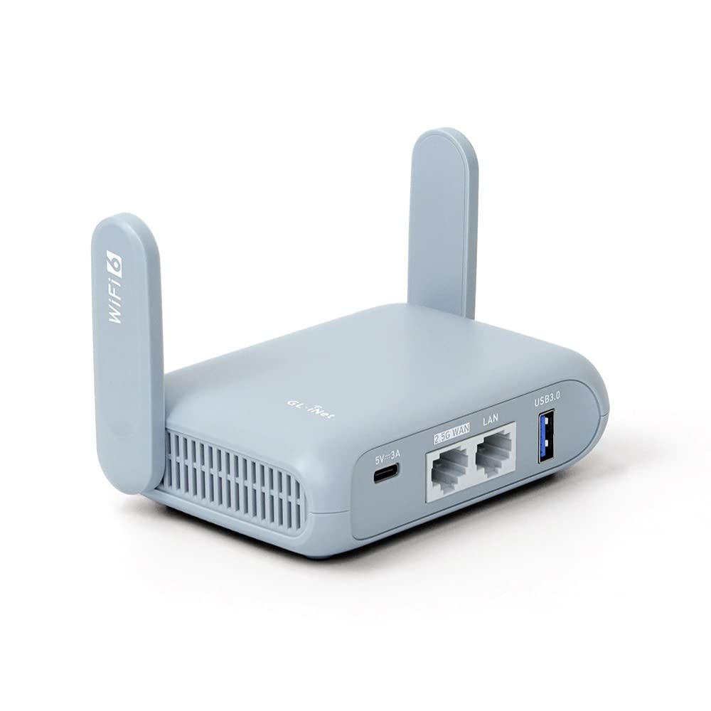 GL.iNet GL-MT3000 (Beryl AX) Pocket-Sized Wi-Fi 6 Wireless Router WiFi, Travel WiFi Router, Portable Internet Router & Wireless Access Point, VPN router for Public WiFi/Business/Moblie/RV/Cruise/Plane 🍁 All In One Marketplace Canada