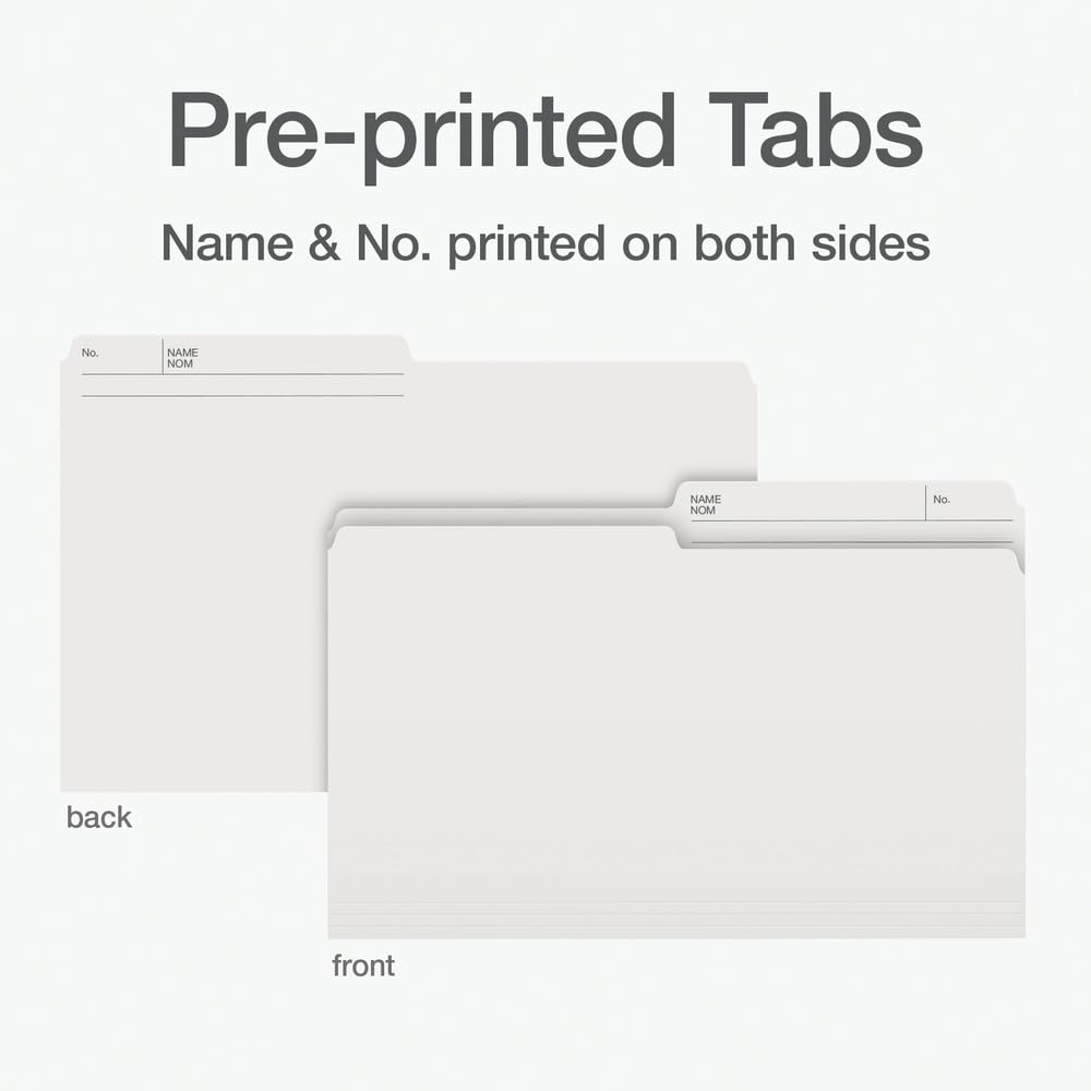 Pendaflex File Folders - Ivory/White Colour File Organizers, 1/2 Cut Tab, Legal Size, Durable Paper Stock, 100/Box, Ideal for Office, Home, and School Organization 🍁 All In One Marketplace Canada