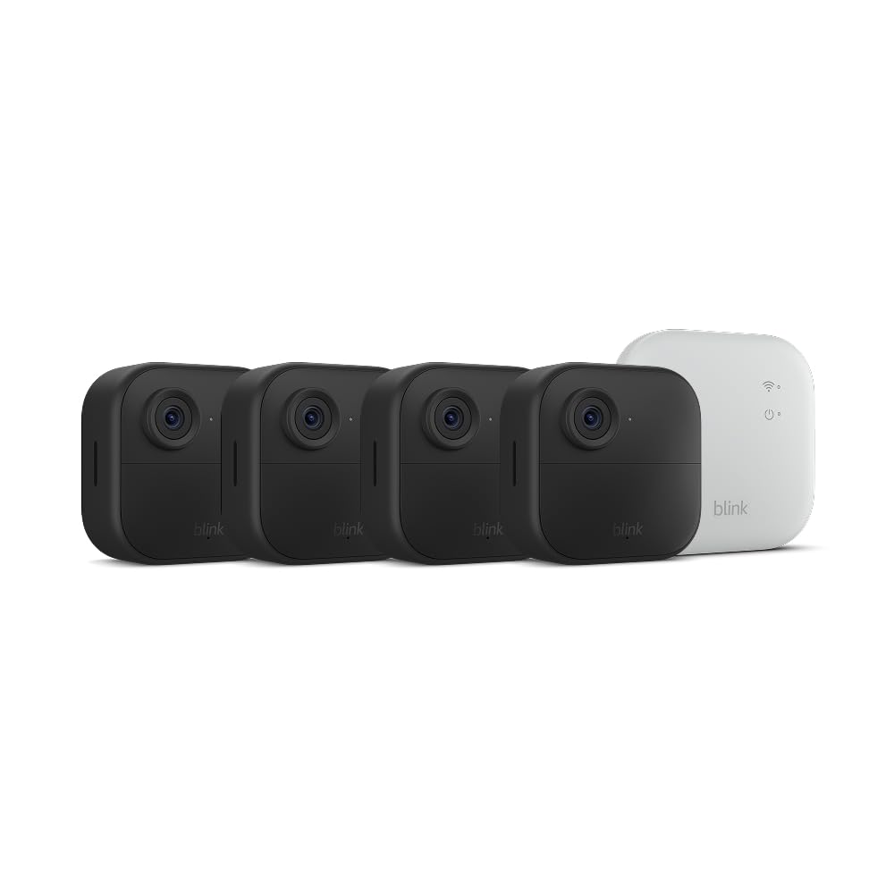 Blink Outdoor 4 XR – two-year battery wireless camera with 4x security coverage, 1000 ft open-air range or 400 ft with typical use — 4 camera system 🍁 All In One Marketplace Canada