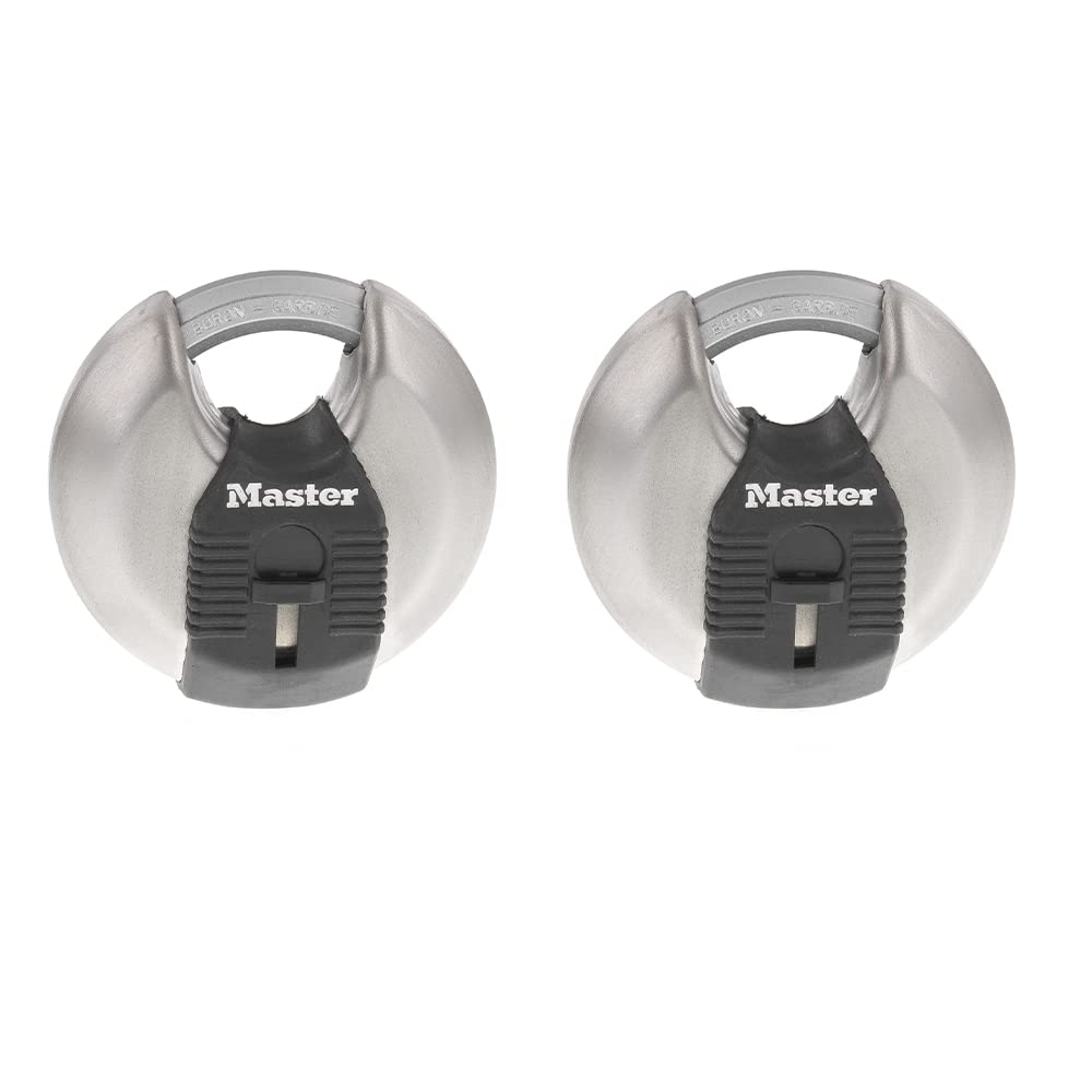 MASTERLOCK Disc Padlock (2 Pack), 2-3/4