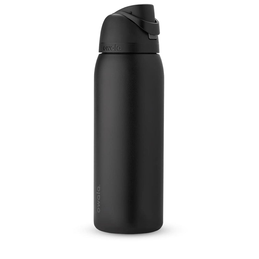 Owala FreeSip Insulated Stainless Steel Water Bottle with Straw, BPA-Free Sports Water Bottle, Great for Travel, 40 Oz, Very, Very Dark 🍁 All In One Marketplace Canada