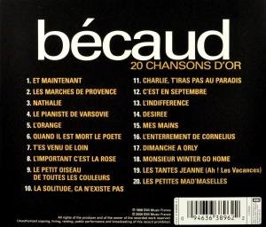 Gilbert Bécaud / 20 Chansons D'or - CD (Used)
