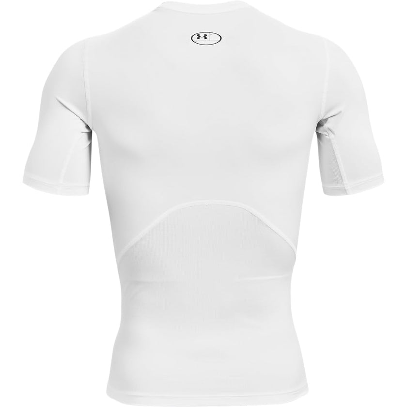 Under Armour Mens Armour HeatGear Compression Short-Sleeve T-Shirt, White (100)/Black, Small 🍁 All In One Marketplace Canada