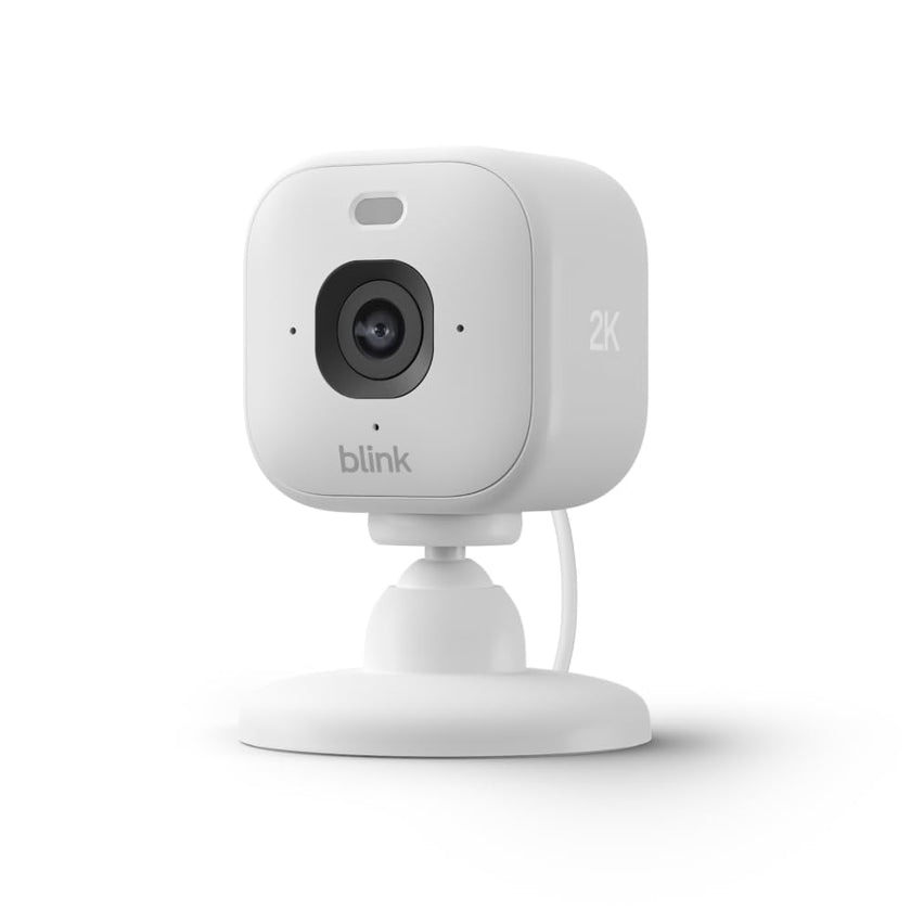 Blink Mini 2K+ (newest model) – Plug-in Home & Pet Security Camera with 2K video resolution, colour night vision, enhanced audio, motion detection – 1 camera (White) 🍁 All In One Marketplace Canada