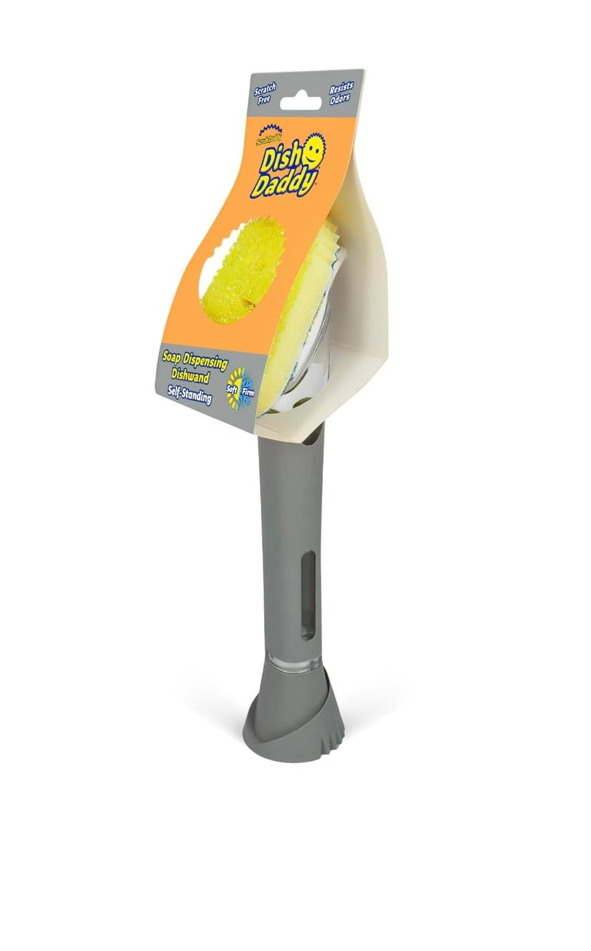 Scrub Daddy Self- Standing Soap Dispensing Dishwand, Silver 🍁 All In One Marketplace Canada