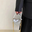Love Shape Pearl Mini Messenger Bag for ladies y2k crossbody bag