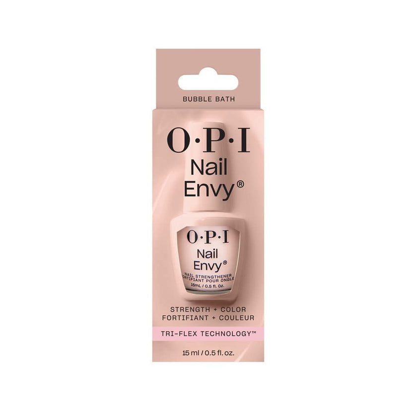 OPI Nail Envy Strengthener Bubble Bath | Sheer Nude Pink Crème Strengthening Nail Polish Treatment | Strengthen Weak & Thin Nails 🍁 All In One Marketplace Canada