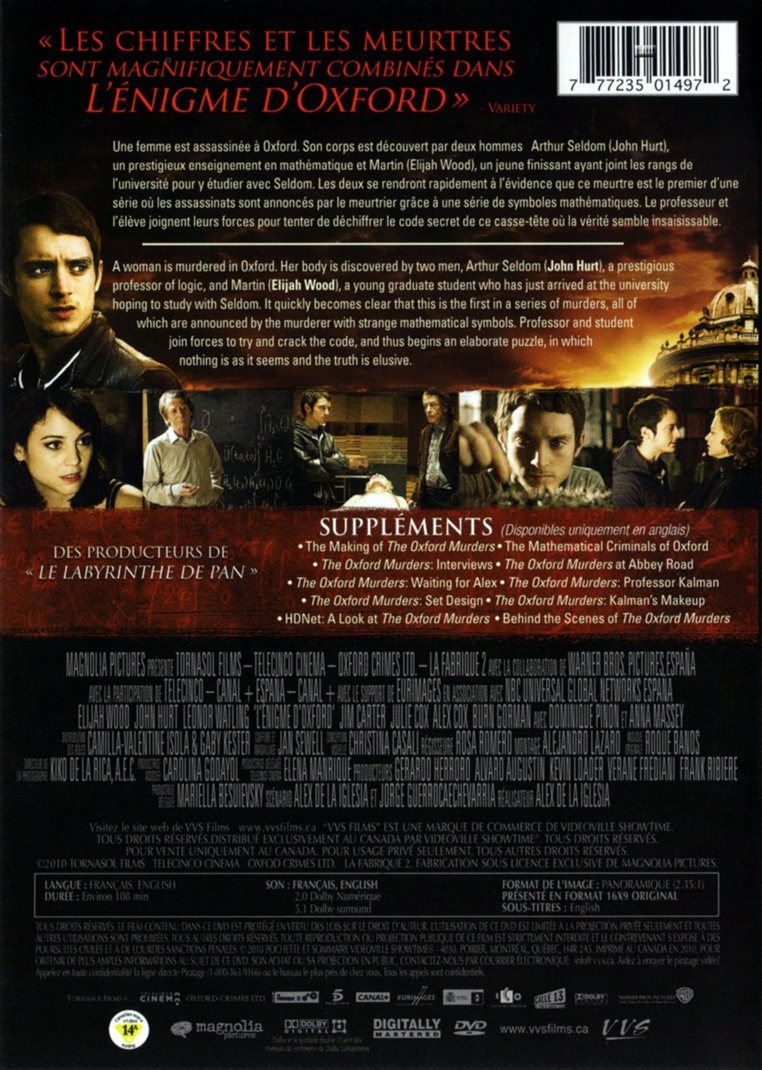L'enigme d'Oxford - DVD