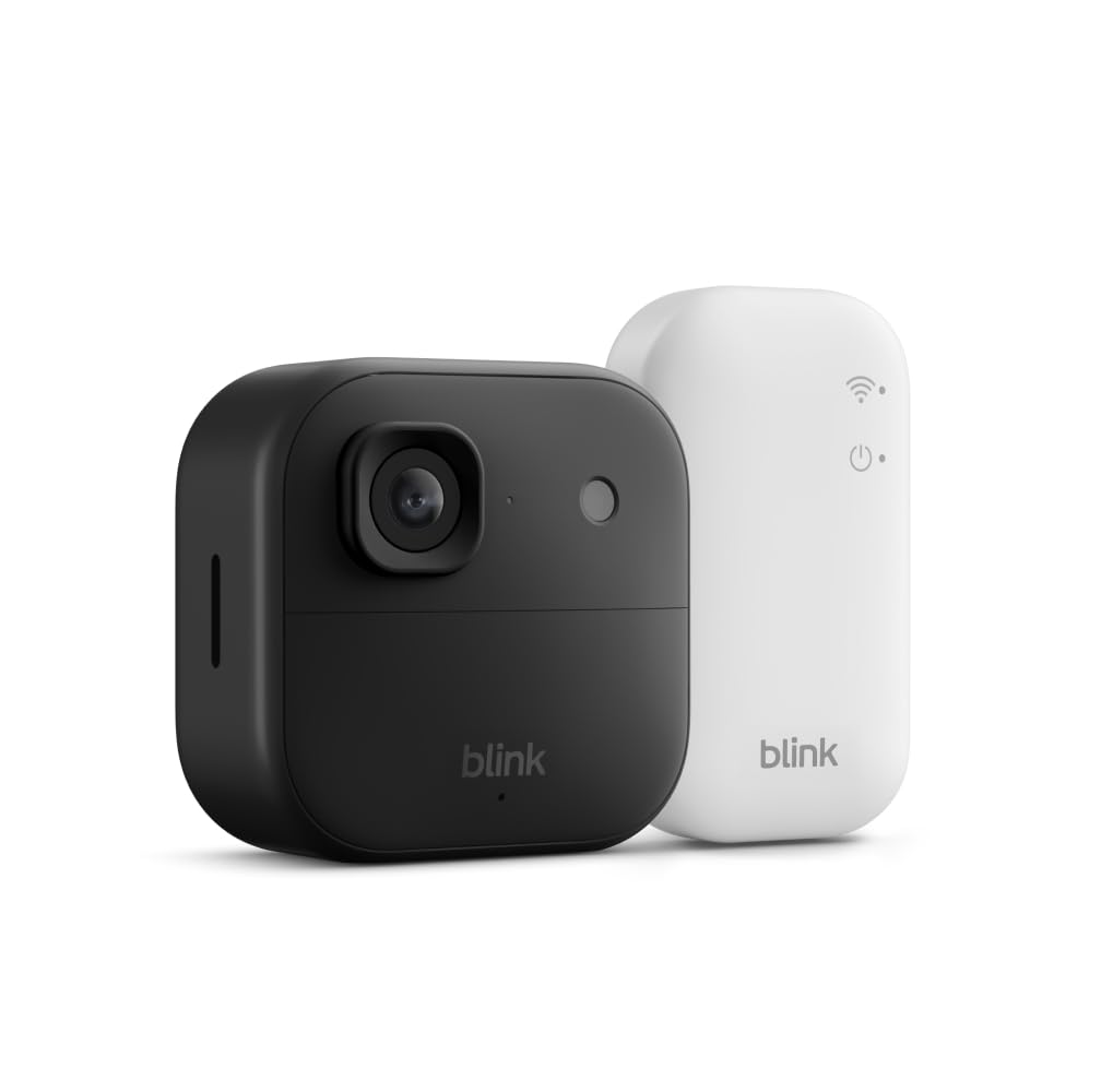 Blink Outdoor 2K+ (newest model) — Wireless smart security camera, 2K video resolution, enhanced audio, two-year battery. Sync Module Core included — 1 camera system (Black) 🍁 All In One Marketplace Canada