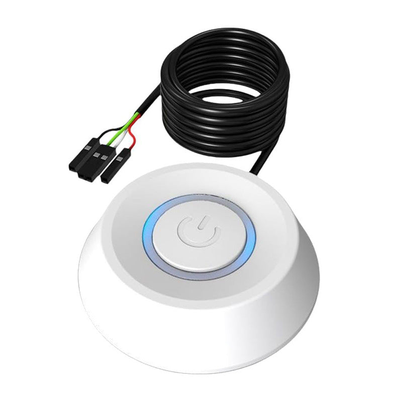 External PC Power Switch Extension Cable with LED Indicator – Desktop Computer On/Off Button