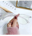 Large-frame Unisex Anti-blue Glasses For Men And Women With The Same Type Of Myopia Finished