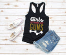 Girls Just Wanna Have Guns Racerback Tank Top
