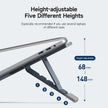 Portable Aluminum Laptop Stand - Foldable Computer Holder