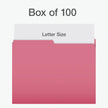 Pendaflex File Folders, 1/2 Cut Tab, Letter Size, Pink, Durable Paper Stock, 100/Box, Ideal for Office/Home/School File Organization, Made in Canada 🍁 All In One Marketplace Canada