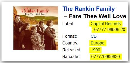Family Rankin / Fare Thee Well Love - CD (Used)
