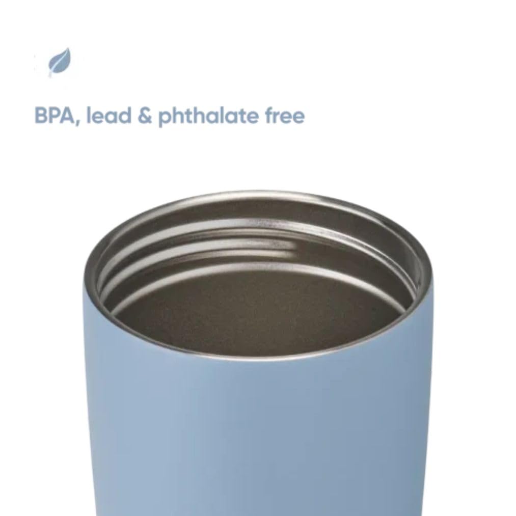 Owala SmoothSip Slider Insulated Stainless Steel Coffee Tumbler, Reusable Iced Coffee Cup, Hot Coffee Travel Mug, BPA Free 12 oz, Lakeside 🍁 All In One Marketplace Canada