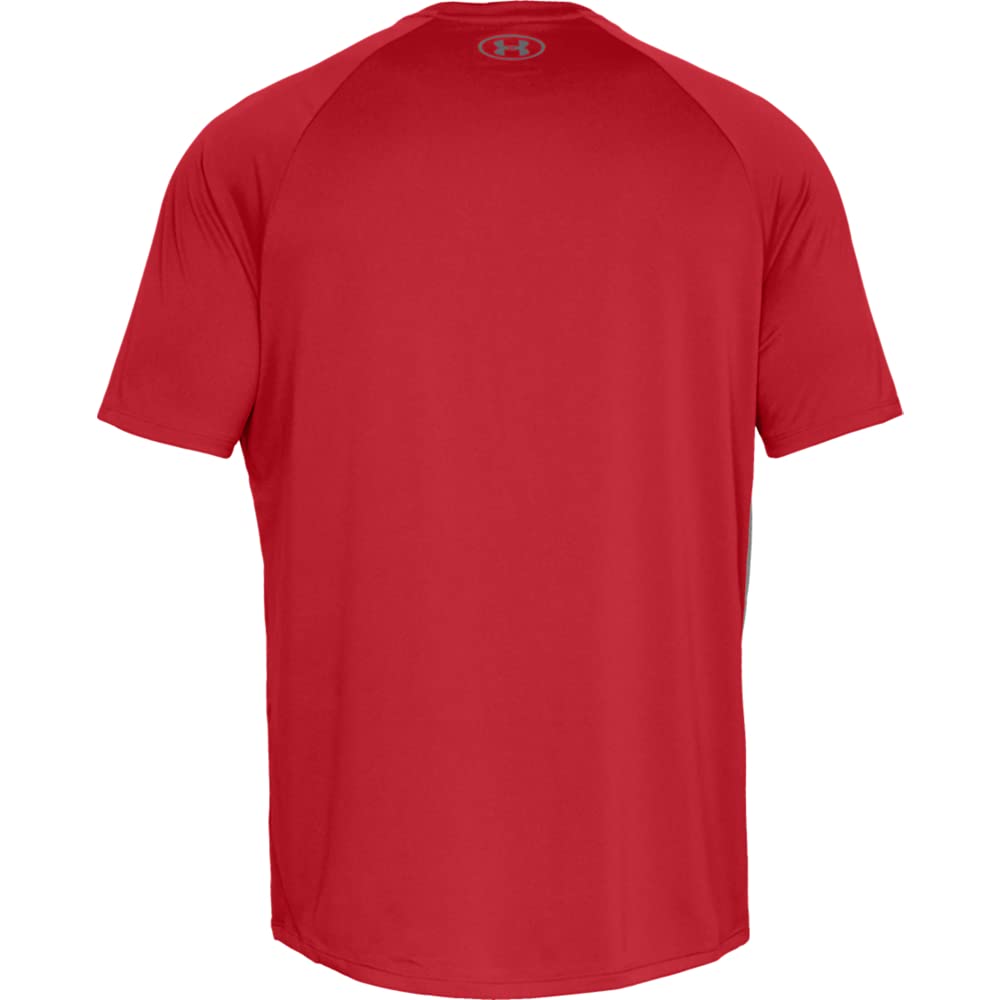 Under Armour mens Tech 2.0 Short-Sleeve T-Shirt , Red (600)/Graphite , Large 🍁 All In One Marketplace Canada