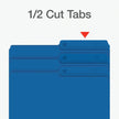 Pendaflex File Folders, Blue Colour File Organizers, 1/2 Cut Tab, Letter Size, Durable Paper Stock, 100/Box, Ideal for Office, Home, and School Filing Needs 🍁 All In One Marketplace Canada