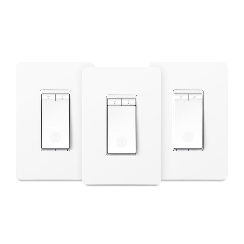 Kasa Smart Single Pole Dimmer Switch by TP-Link (HS220P3)- 2.4GHz Wi-Fi Connection Required, Dimmer Light Switch for LED Lights, Works with Alexa and Google Home, UL Certified, 3-Pack ,white 🍁 All In One Marketplace Canada