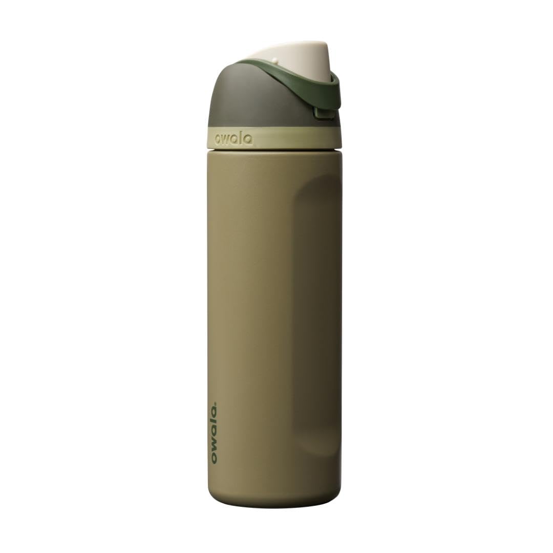 Owala FreeSip Insulated Stainless Steel Water Bottle with Straw, BPA-Free Sports Water Bottle, Great for Travel, 24 Oz, Off Road 🍁 All In One Marketplace Canada