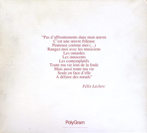 Le P'tit Bonheur - Le Coffret de Luxe offrant les Oeuvres de Felix Leclerc 1951-1975 (6CD)