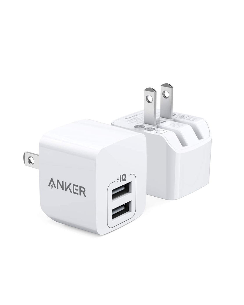 Anker 2-Pack Dual Port 12W USB A Charger Block with Foldable Plug, Charging Box Brick, Cube for iPhone 16 15 14 13 12 Pro Max, Galaxy S22 S21 Note 20 🍁 All In One Marketplace Canada