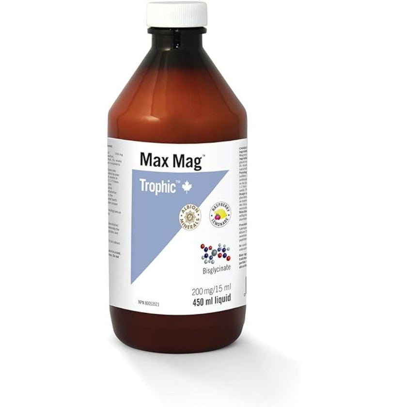 Trophic Max Mag (Magnesium Bisglycinate), 450ml, Raspberry Lemonade 🍁 All In One Marketplace Canada