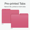 Pendaflex File Folders, 1/2 Cut Tab, Letter Size, Pink, Durable Paper Stock, 100/Box, Ideal for Office/Home/School File Organization, Made in Canada 🍁 All In One Marketplace Canada