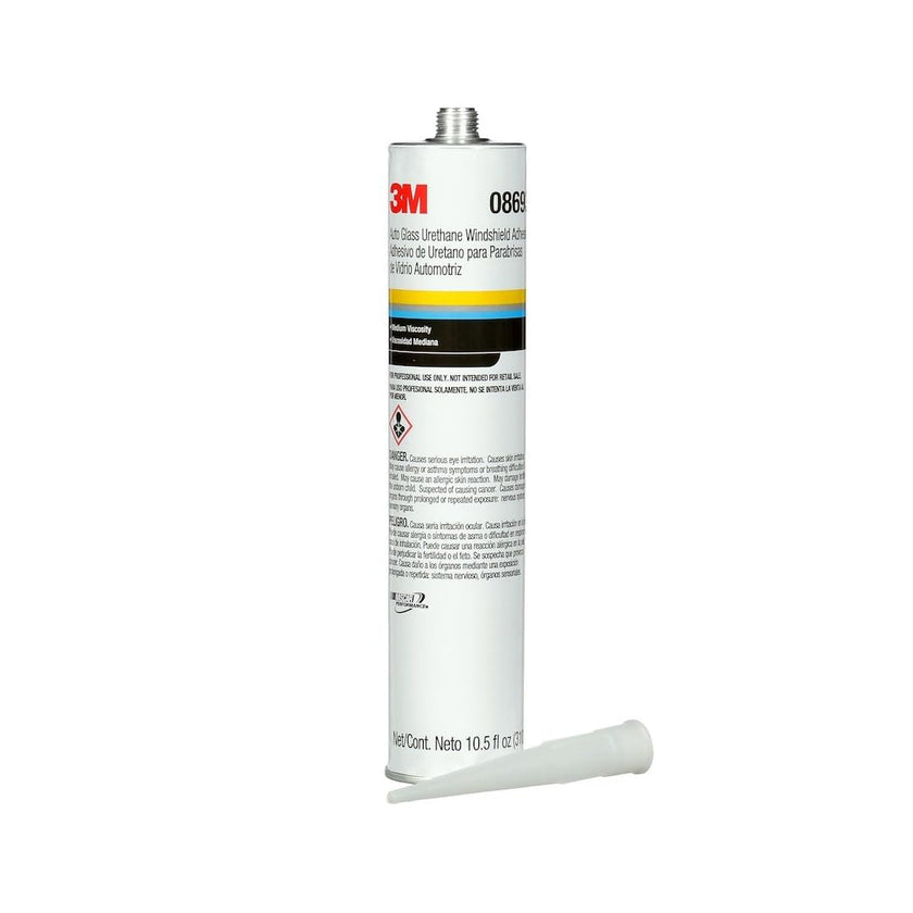 3M Auto Glass Urethane Windshield Adhesive, 08693, Medium Viscosity, High-Strength, Fast-Curing, 310 mL/10.5 fl oz Cartridge, White 🍁 All In One Marketplace Canada
