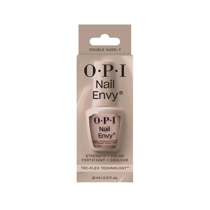 OPI Nail Envy Strengthener Double Nude-y | Sheer Soft Neutral Crème Strengthening Nail Polish Treatment | Strengthen Weak & Thin Nails 🍁 All In One Marketplace Canada