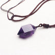 Natural Amethyst Hexagonal Crystal Pendant