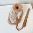 Dog Harness Hat & Leash Set | Cappuccino Tweed Dog Walking Set