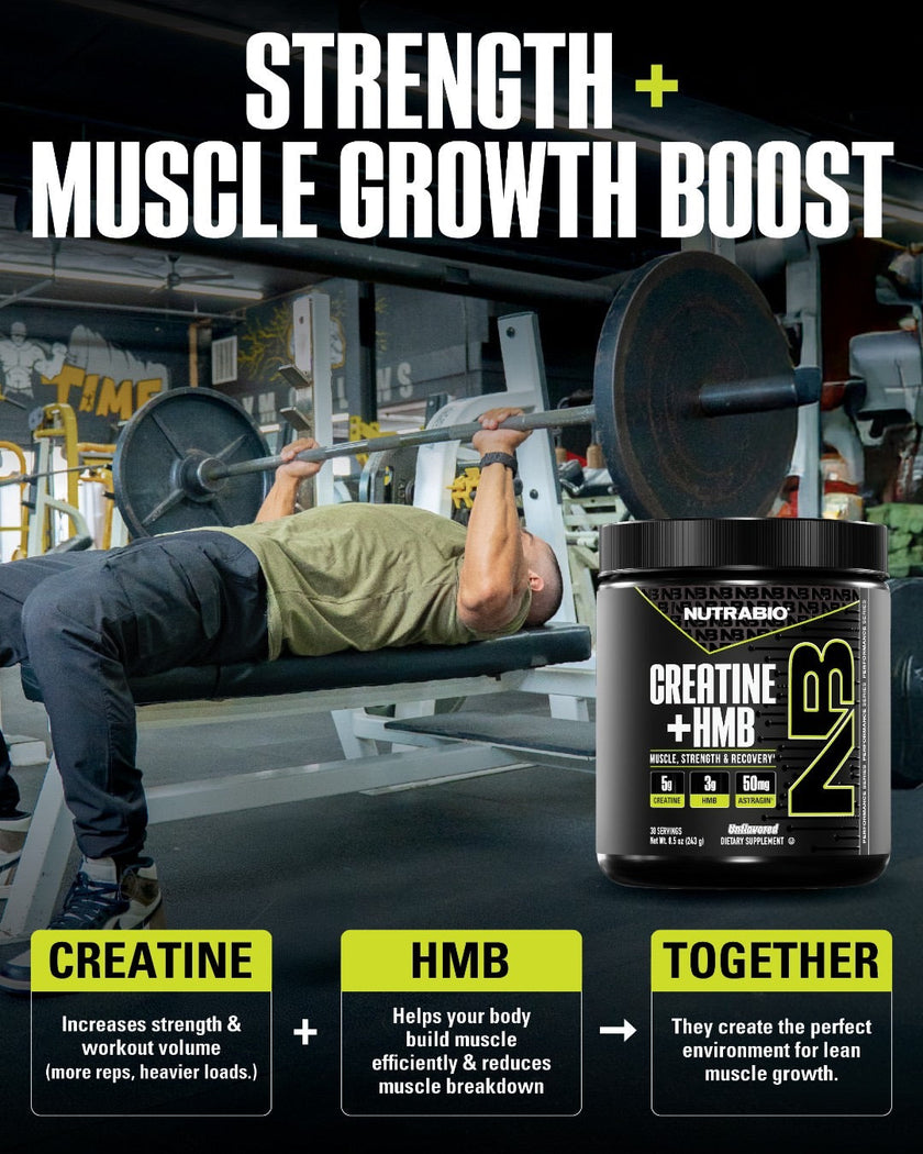 NutraBio Creatine + HMB