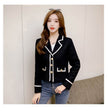 luxury women's blazers Short Long Sleeve Blazer.