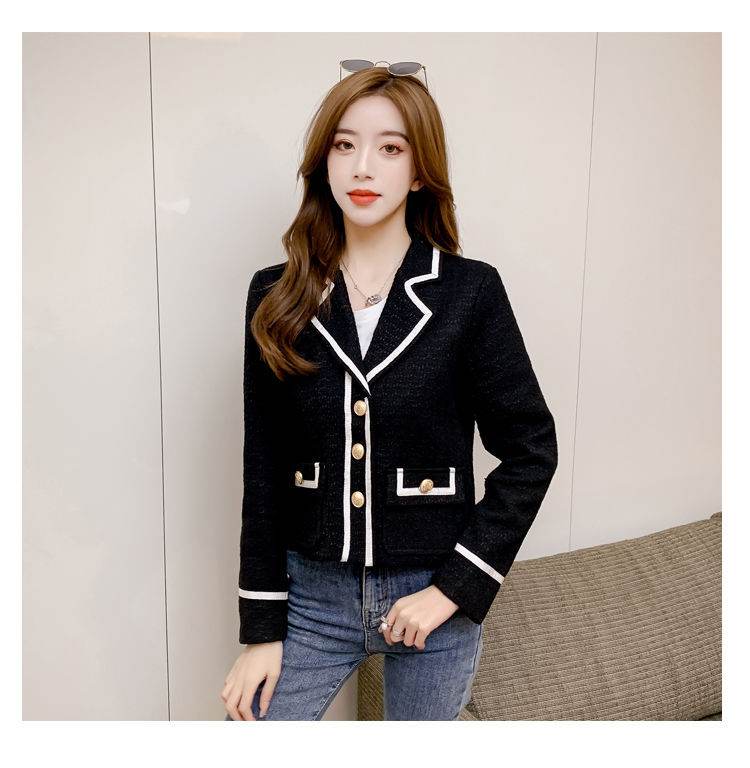 luxury women's blazers Short Long Sleeve Blazer.