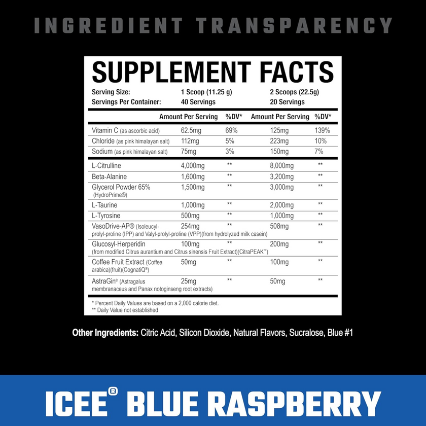 Axe & Sledge Hydraulic V2 Stim Free Pre-Workout